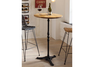 Барный стол, коричневый/черный цена и информация | Кухонные и обеденные столы | hansapost.ee