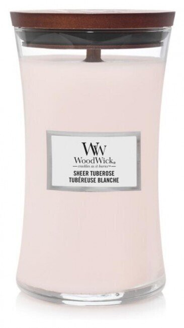 WoodWicki lõhnaküünal Sheer Tuberose 609,5 g hind ja info | Küünlad, küünlajalad | hansapost.ee