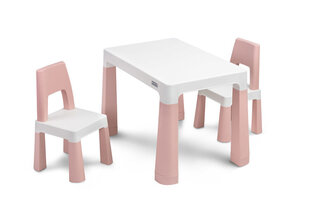 комплект детской мебели из 3 предметов Toyz Monti, розовый цена и информация | Детские столы и стулья | hansapost.ee