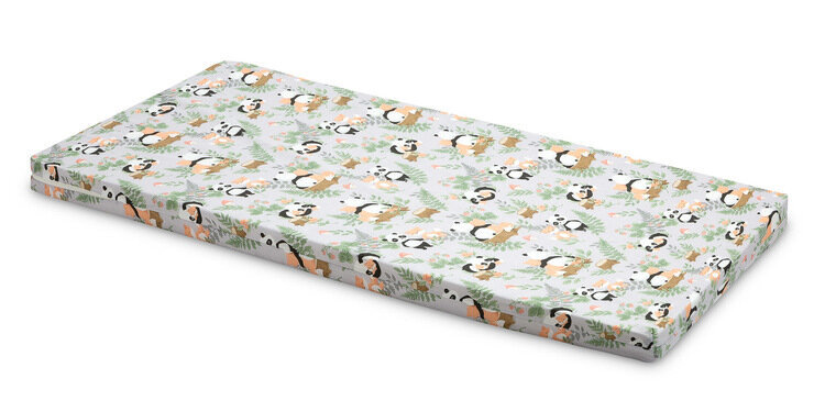 Lastemadrats Sensillo Panda ja rebane, 60x120 cm, hall hind ja info | Madratsid | hansapost.ee