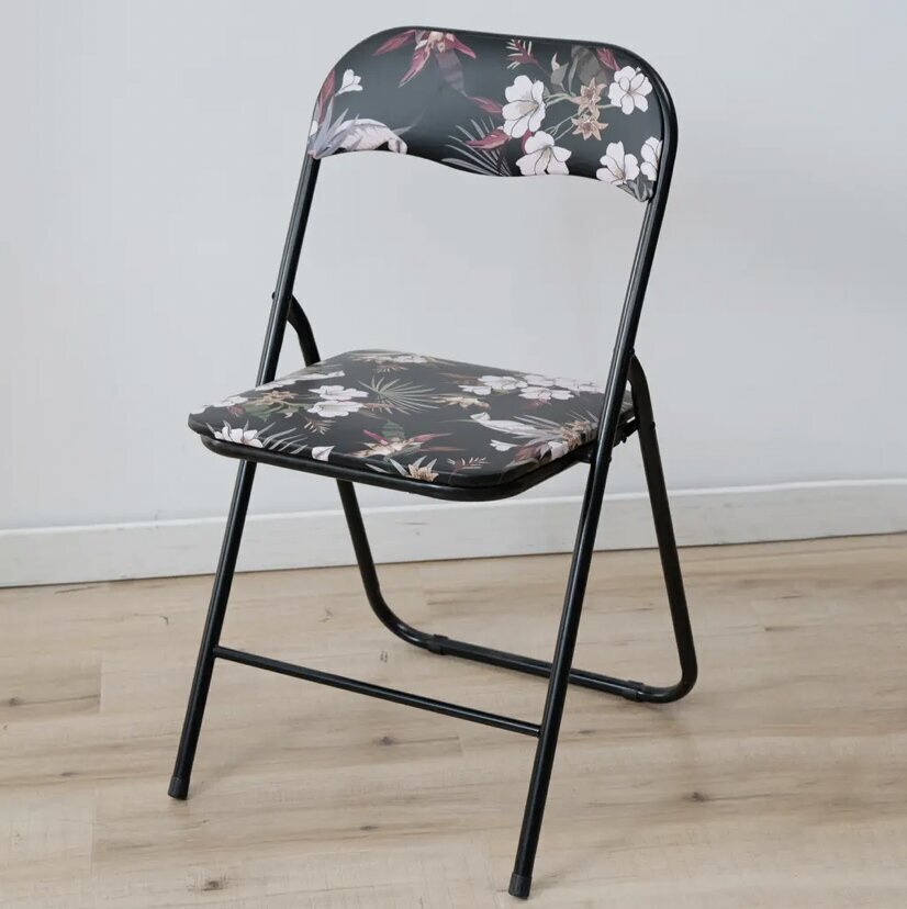 Patio Flower kokkupandav tool, must hind ja info | Aiatoolid, rõdutoolid | hansapost.ee
