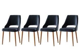 комплект из 4 стульев Kalune Design Acelya, черный цена и информация | Стулья для кухни и столовой | hansapost.ee