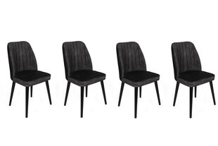 комплект из 4 стульев Kalune Design Alfa 437 V4, черный цена и информация | Стулья для кухни и столовой | hansapost.ee