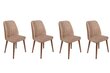 4 tooli komplekt Kalune Design Alfa 463 V4, pruun hind ja info | Köögitoolid, söögitoolid | hansapost.ee