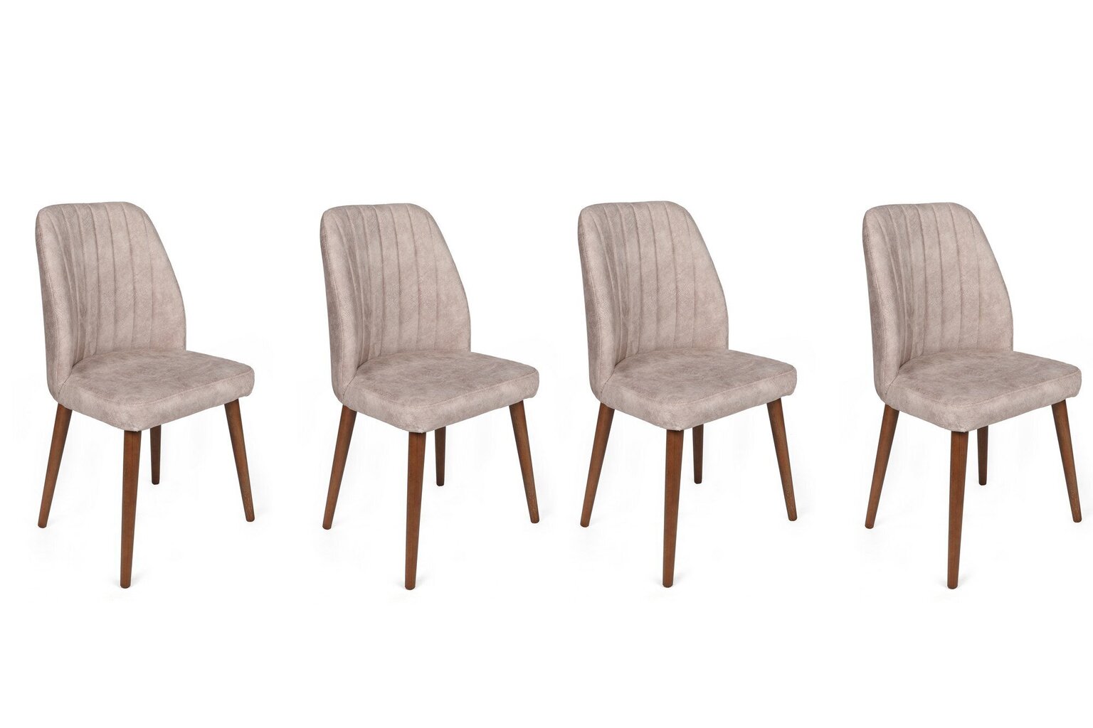 4 tooliga komplekt Kalune Design Alfa 465 V4, beež/pruun цена и информация | Köögitoolid, söögitoolid | hansapost.ee