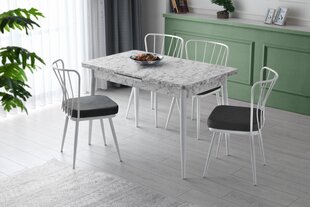 Обеденный стол Asir Ay 1183, серый/белый цена и информация | Кухонные и обеденные столы | hansapost.ee