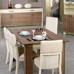 Обеденный стол Asir Bois, коричневый цена и информация | Кухонные и обеденные столы | hansapost.ee