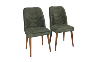 2 tooliga komplekt Kalune Design Dallas 558 V2, roheline цена и информация | Стулья для кухни и столовой | hansapost.ee