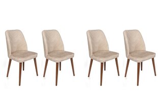 4 tooliga komplekt Kalune Design Dallas 550 V4, beež hind ja info | Köögitoolid, söögitoolid | hansapost.ee