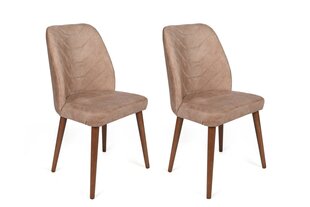 Komplektis 2 tooli Kalune Design Dallas 553 V2, beež hind ja info | Köögitoolid, söögitoolid | hansapost.ee