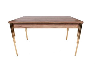 Обеденный стол Asir Damla 1103, коричневый/золотой цена и информация | Кухонные и обеденные столы | hansapost.ee