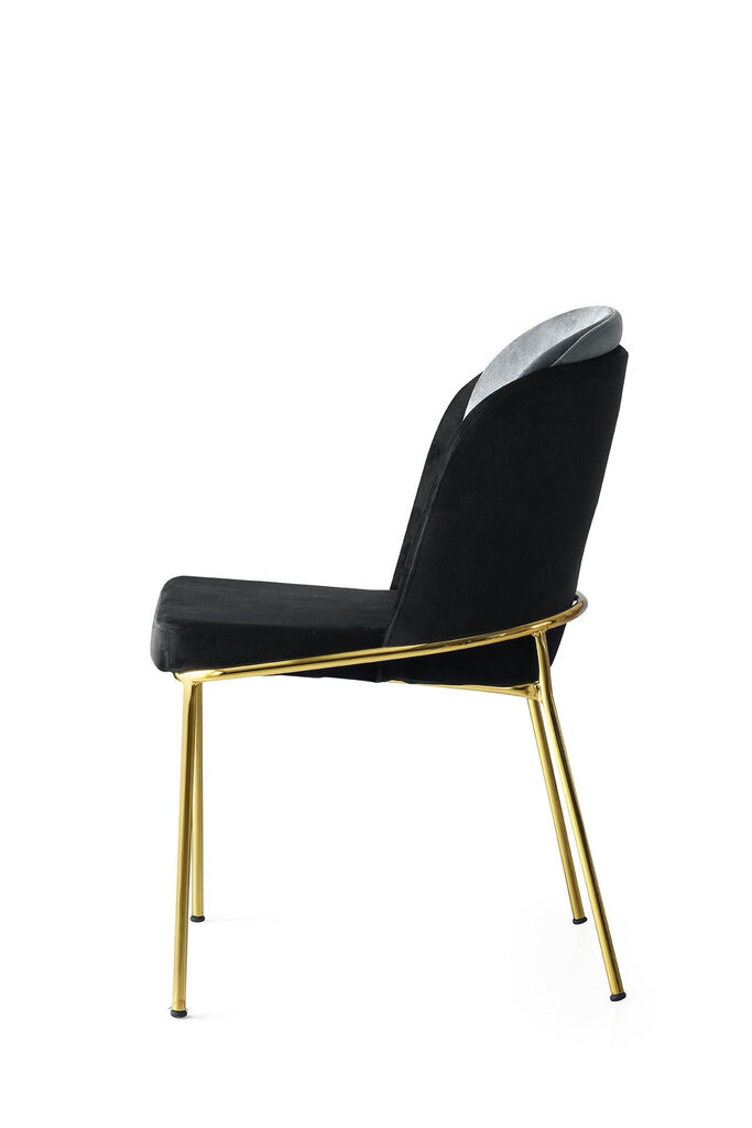 2-tooliline komplekt Kalune Design Dore 103 V2, must/kuldne hind ja info | Köögitoolid, söögitoolid | hansapost.ee