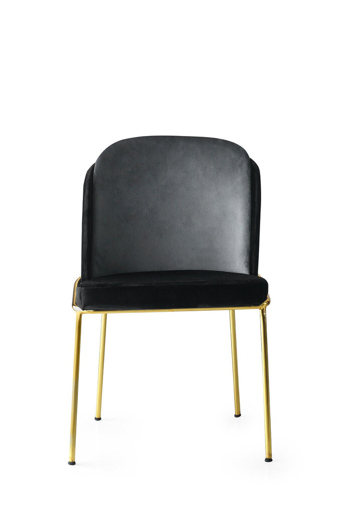 2-tooliline komplekt Kalune Design Dore 103 V2, must/kuldne hind ja info | Köögitoolid, söögitoolid | hansapost.ee