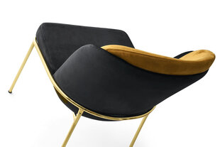 комплект из 2 стульев Kalune Design Dore 106 V2, черный/желтый цена и информация | Стулья для кухни и столовой | hansapost.ee
