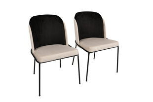2-tooliline komplekt Kalune Design Dore 145 V2, must/valge hind ja info | Köögitoolid, söögitoolid | hansapost.ee