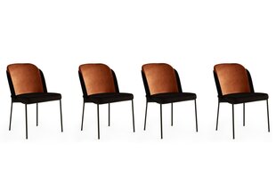 4 tooli komplekt Kalune Design DR 147 V4, must hind ja info | Köögitoolid, söögitoolid | hansapost.ee