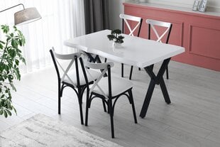 Söögilaud Asir Efor 1411, valge/must price and information | Kitchen tables, dining tables | hansapost.ee