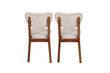 2 tooliga komplekt Kalune Design Elma 760 V2, beež hind ja info | Köögitoolid, söögitoolid | hansapost.ee