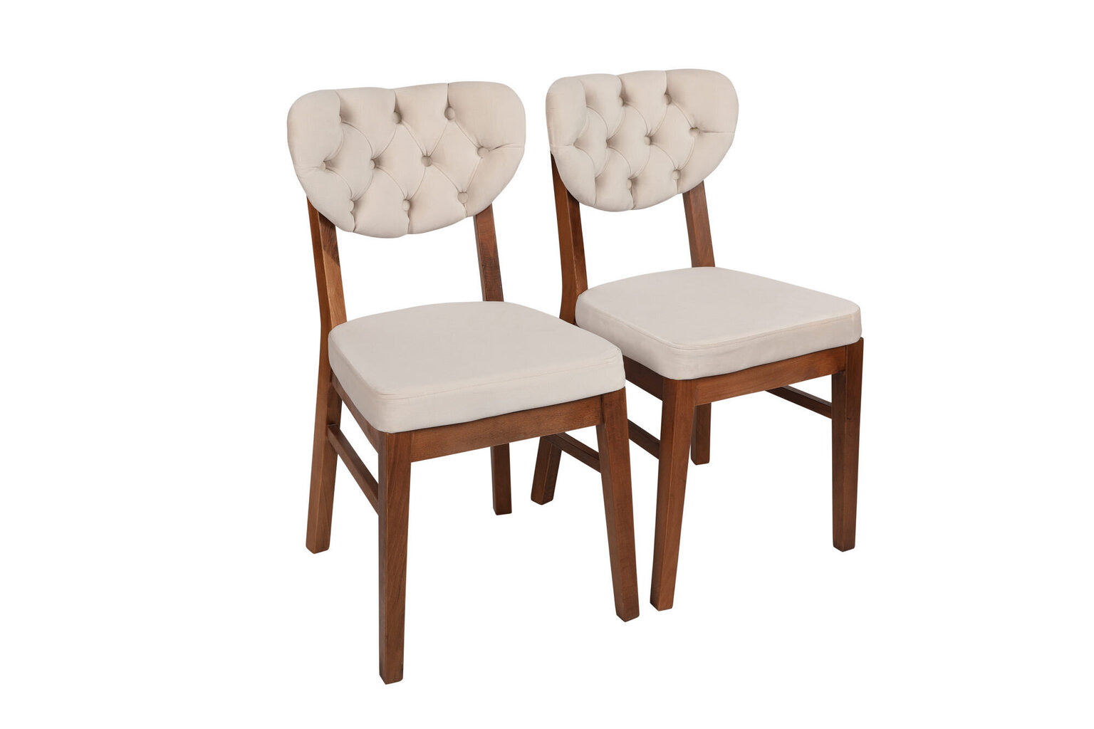 2 tooliga komplekt Kalune Design Elma 760 V2, beež hind ja info | Köögitoolid, söögitoolid | hansapost.ee