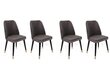 Komplektis 4 tooli Kalune Design Hugo 361 V4, hall цена и информация | Köögitoolid, söögitoolid | hansapost.ee