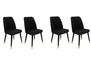4 tooli komplekt Kalune Design Hugo 366 V4, must hind ja info | Köögitoolid, söögitoolid | hansapost.ee