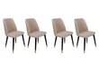 4 tooli komplekt Kalune Design Hugo 367 V4, beež hind ja info | Köögitoolid, söögitoolid | hansapost.ee