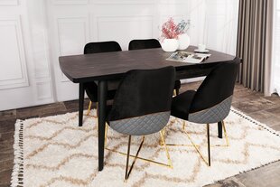 Обеденный стол Kalune Design Inci 1143, черный цена и информация | Кухонные и обеденные столы | hansapost.ee