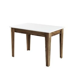 Обеденный стол Asir Kiev 505, коричневый/белый цена и информация | Кухонные и обеденные столы | hansapost.ee