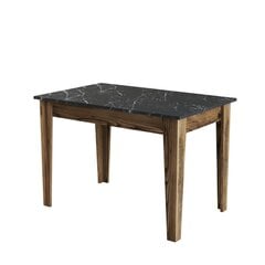 Обеденный стол Asir Kiev 509, коричневый/черный цена и информация | Кухонные и обеденные столы | hansapost.ee