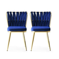 2-tooliline komplekt Kalune Design Kusakli 209 V2, sinine hind ja info | Köögitoolid, söögitoolid | hansapost.ee