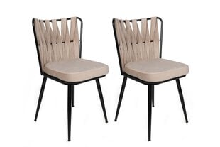 Komplektis 2 tooli Kalune Design Kusakli 221 V2, beež hind ja info | Köögitoolid, söögitoolid | hansapost.ee