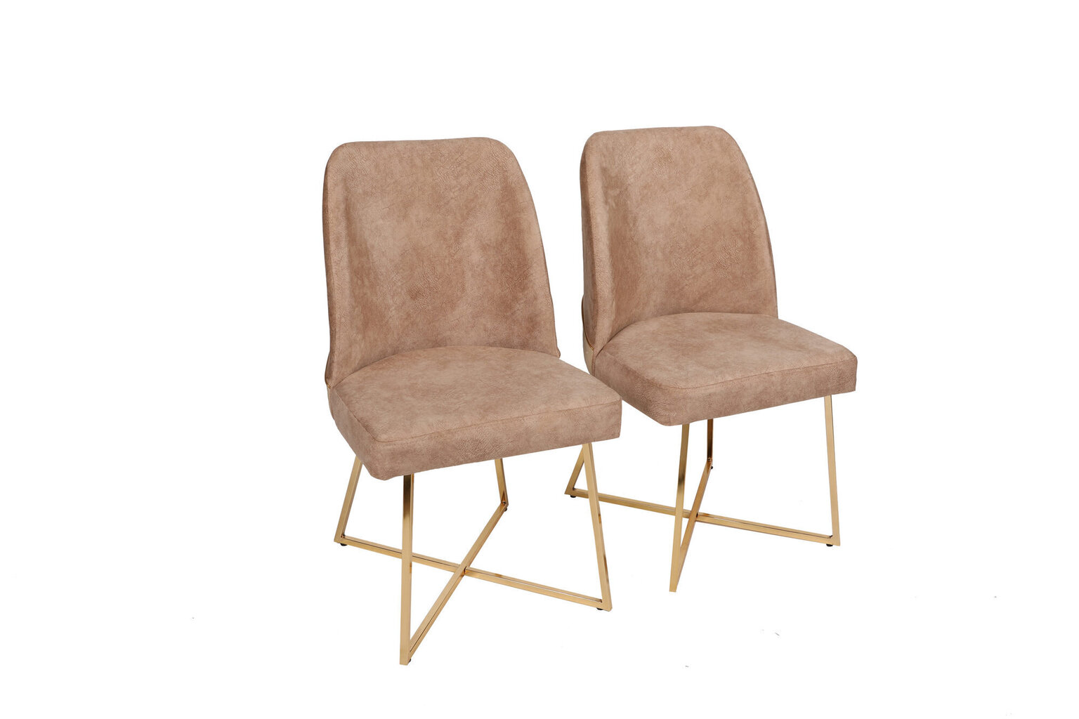 2 tooliga komplekt Kalune Design Madrid 913 V2, beež hind ja info | Köögitoolid, söögitoolid | hansapost.ee