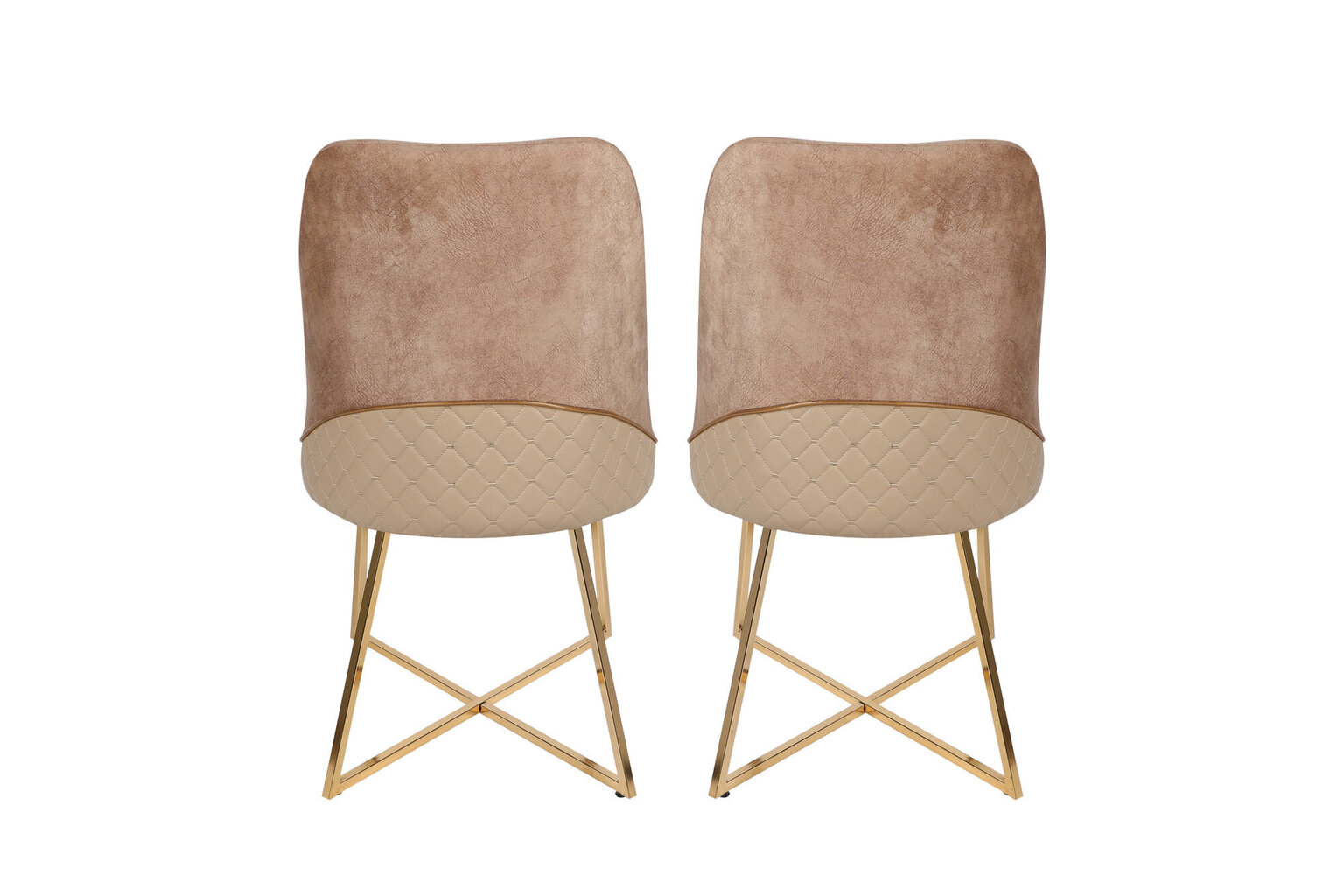 2 tooliga komplekt Kalune Design Madrid 913 V2, beež цена и информация | Köögitoolid, söögitoolid | hansapost.ee