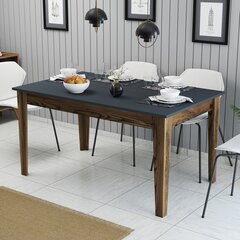 Обеденный стол Asir Milan 513, коричневый/черный цена и информация | Кухонные и обеденные столы | hansapost.ee