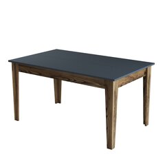 Обеденный стол Asir Milan 513, коричневый/черный цена и информация | Кухонные и обеденные столы | hansapost.ee