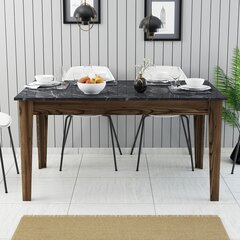 Обеденный стол Asir Milan 518, коричневый/черный цена и информация | Кухонные и обеденные столы | hansapost.ee