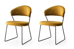 комплект из 2 стульев Kalune Design MN 881 V2, желтый цена и информация | Стулья для кухни и столовой | hansapost.ee
