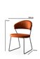 2-tooliline komplekt Kalune Design MN 887 V2, oranž цена и информация | Köögitoolid, söögitoolid | hansapost.ee
