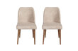 2 tooliga komplekt Kalune Design Nova 071 V2, beež цена и информация | Köögitoolid, söögitoolid | hansapost.ee