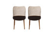 2 tooliga komplekt Kalune Design Nova 071 V2, beež цена и информация | Köögitoolid, söögitoolid | hansapost.ee