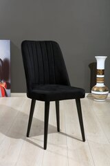 4 tooli komplekt Kalune Design Polo, must цена и информация | Стулья для кухни и столовой | hansapost.ee