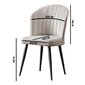 4 tooliga komplekt Kalune Design Rubi, pruun цена и информация | Köögitoolid, söögitoolid | hansapost.ee