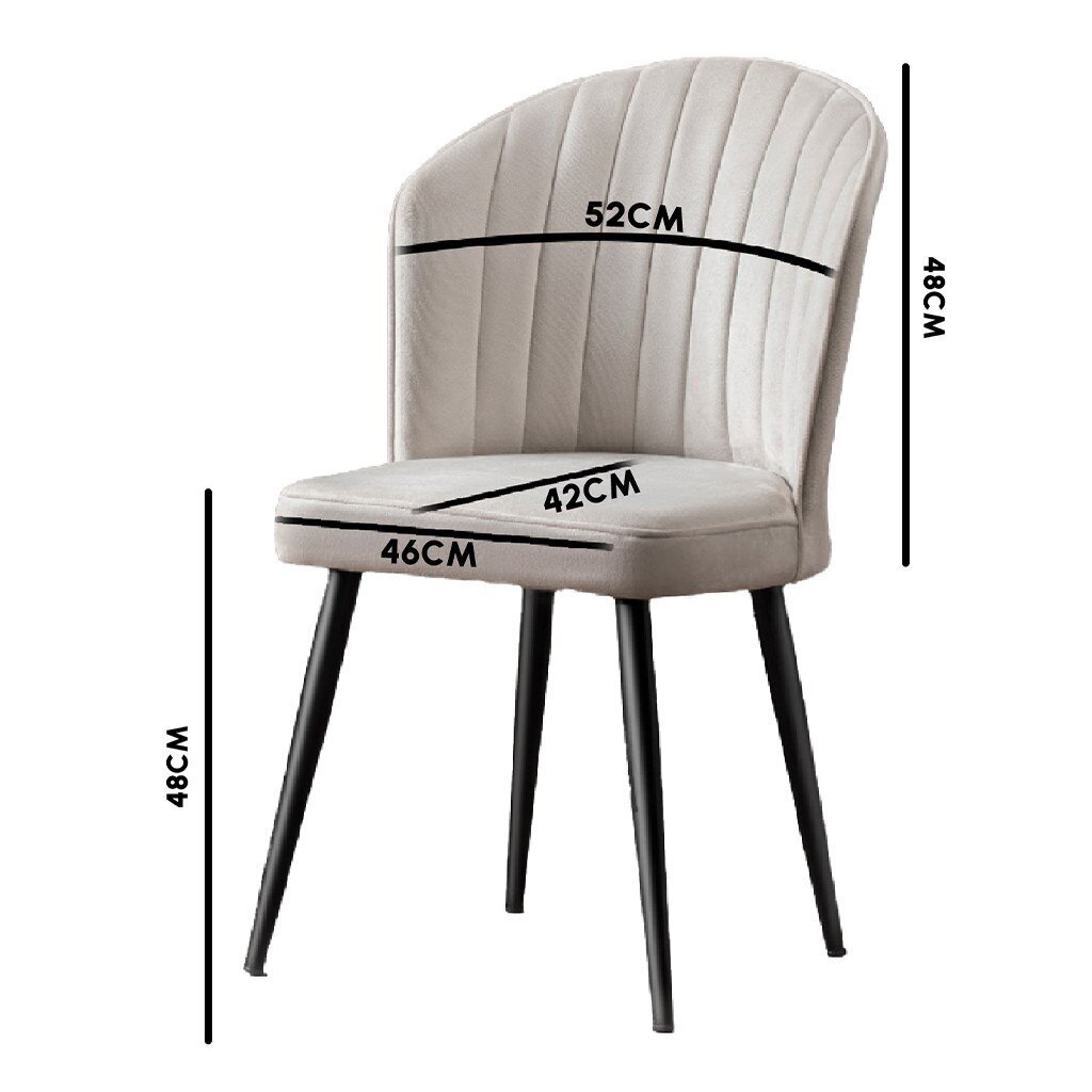 4 tooliga komplekt Kalune Design Rubi, hall цена и информация | Köögitoolid, söögitoolid | hansapost.ee