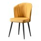 4 tooliga komplekt Kalune Design Rubi, kollane цена и информация | Köögitoolid, söögitoolid | hansapost.ee