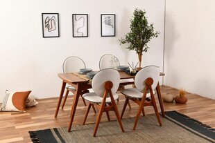 5-osaline söögikomplekt Asir Touch Puidust, pruun/hall price and information | Dining sets | hansapost.ee