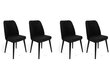 4 tooliga komplekt Kalune Design Tutku 311 V4, must цена и информация | Köögitoolid, söögitoolid | hansapost.ee