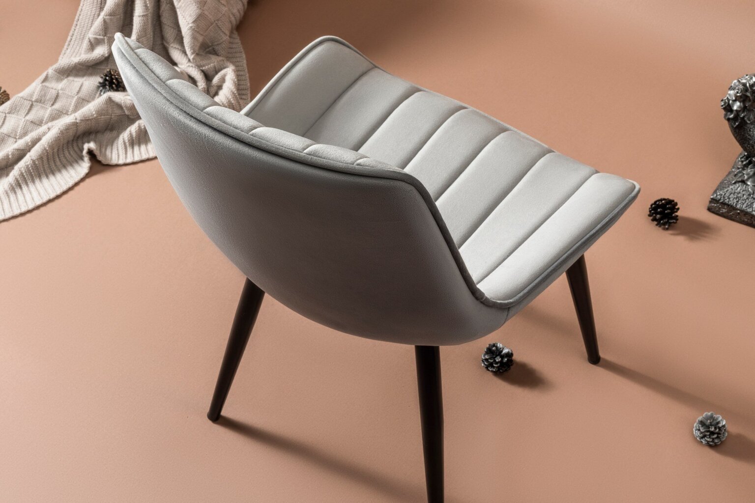 4 tooliga komplekt Kalune Design Venus, hall цена и информация | Köögitoolid, söögitoolid | hansapost.ee