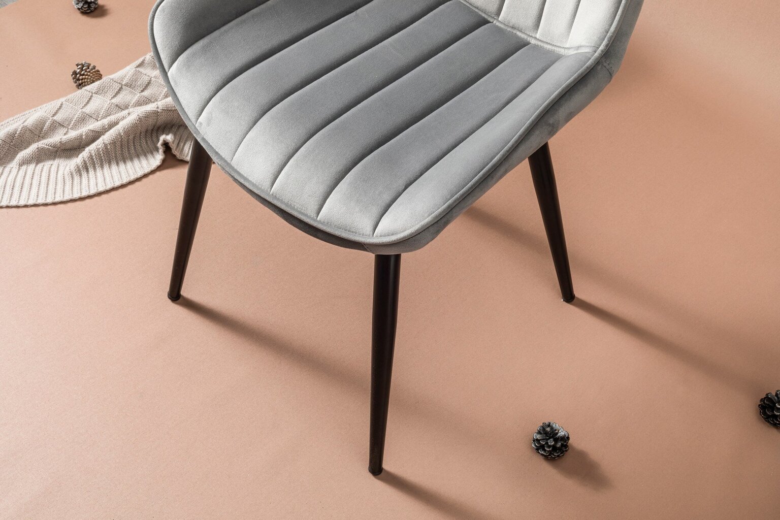 4 tooliga komplekt Kalune Design Venus, hall цена и информация | Köögitoolid, söögitoolid | hansapost.ee