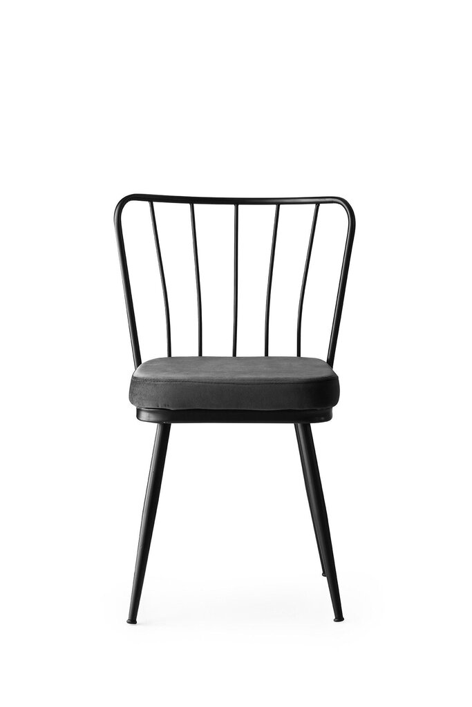 2-tooliline komplekt Kalune Design Yildiz 942 V2, hall/must hind ja info | Köögitoolid, söögitoolid | hansapost.ee