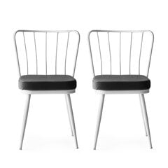 комплект из 2 стульев Kalune Design Yildiz 962 V2, серый/белый цена и информация | Стулья для кухни и столовой | hansapost.ee